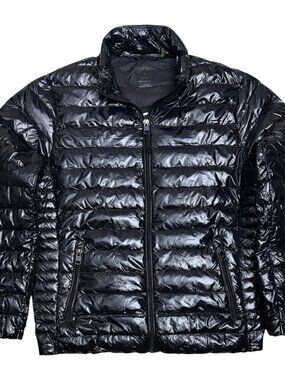 CALVIN KLEIN Premium Down Fill Shiny Winter Puffer Parka Jacket Coat Mens Medium
